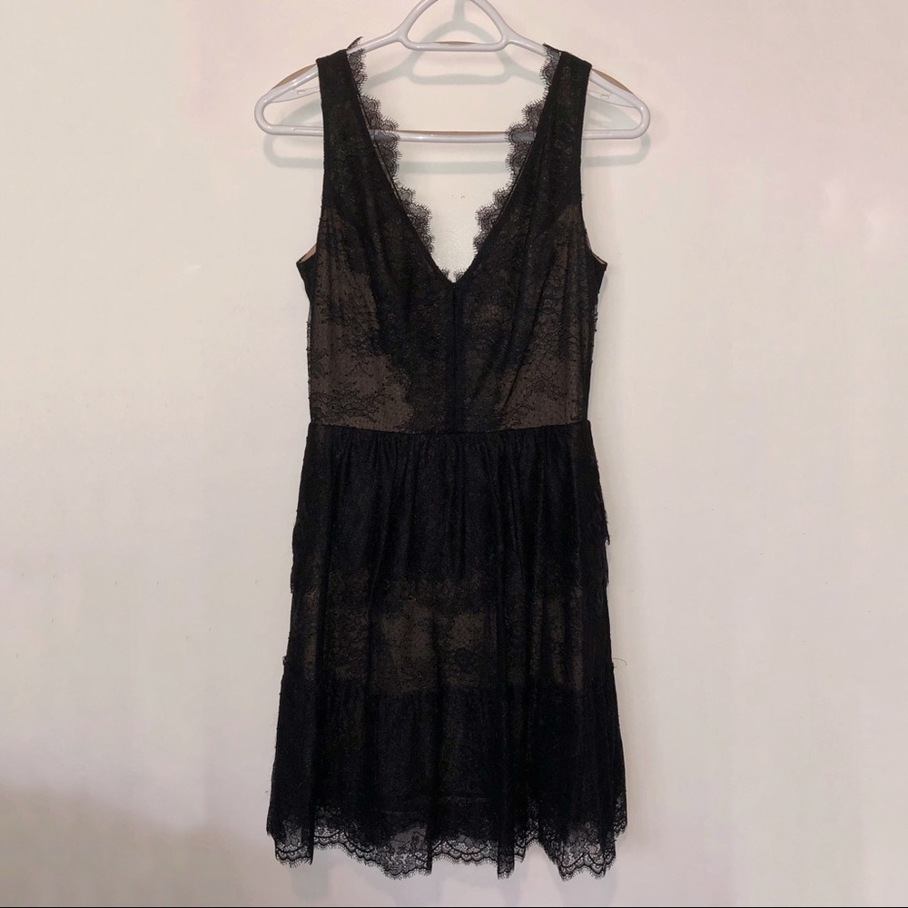 BCBG Willa Black Lace Dress